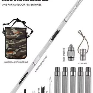 Multifunctional Outdoor Survival Stick - Gray